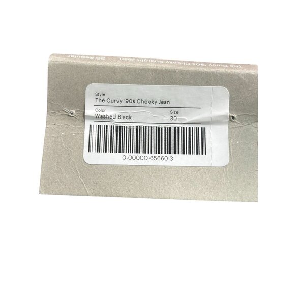 Everlane The Curvy 90s Cheeky Jean Washed Black Size 30 Regular Button fly - Picture 15 of 15